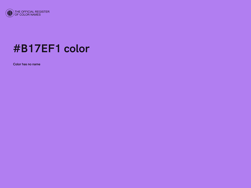 #B17EF1 color image