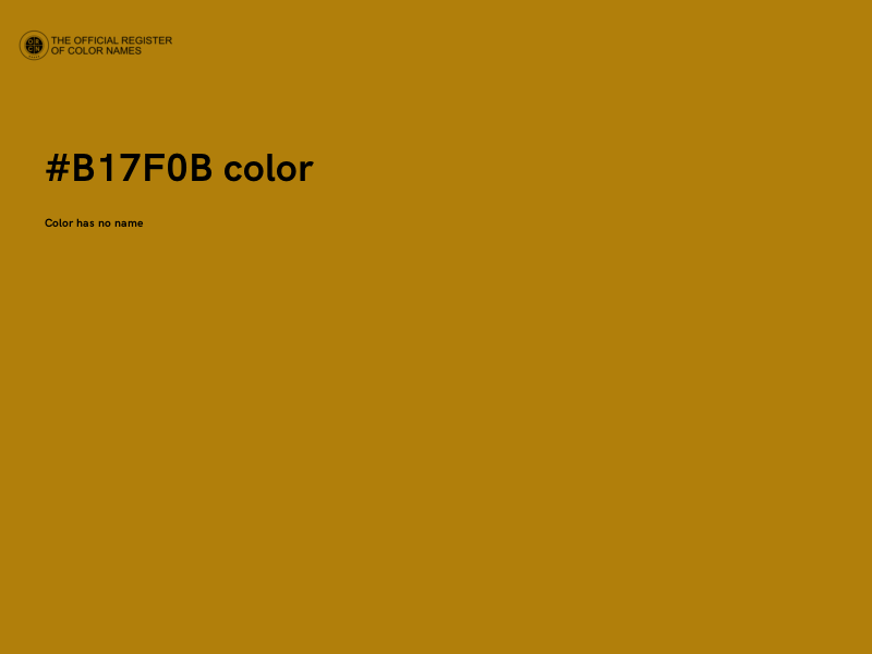 #B17F0B color image