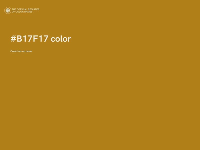 #B17F17 color image