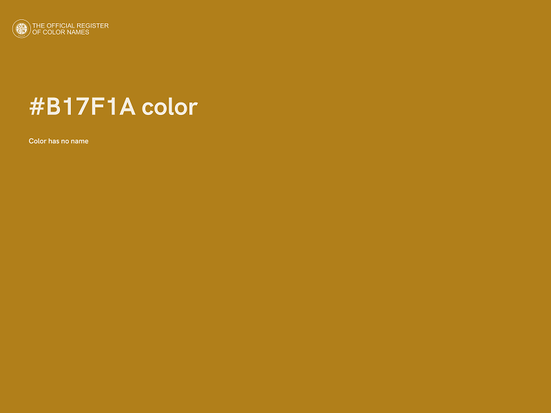 #B17F1A color image