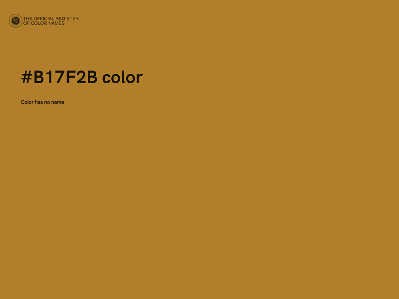 #B17F2B color image