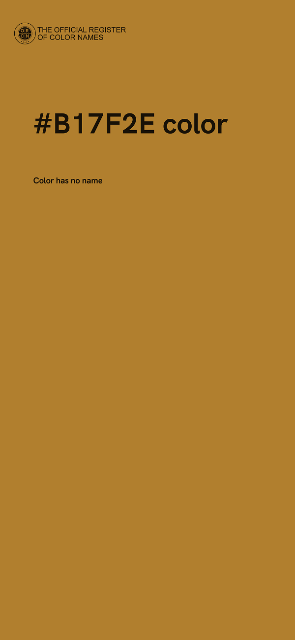 #B17F2E color image