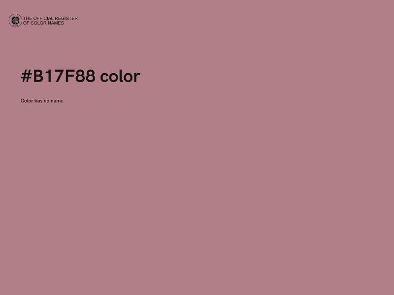 #B17F88 color image