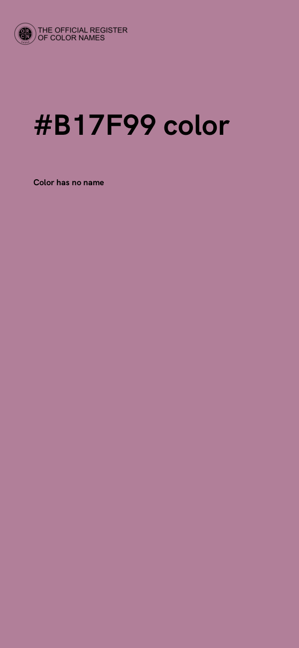 #B17F99 color image