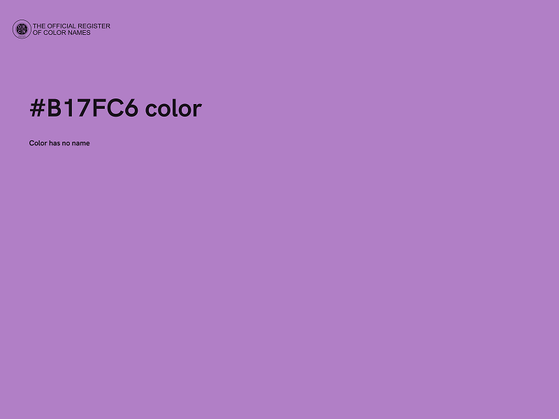 #B17FC6 color image
