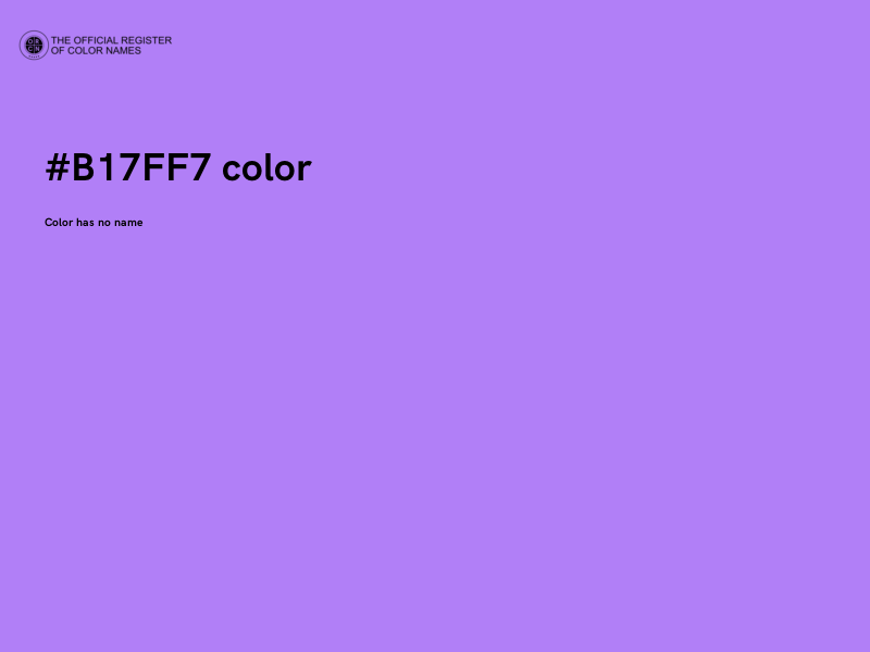 #B17FF7 color image
