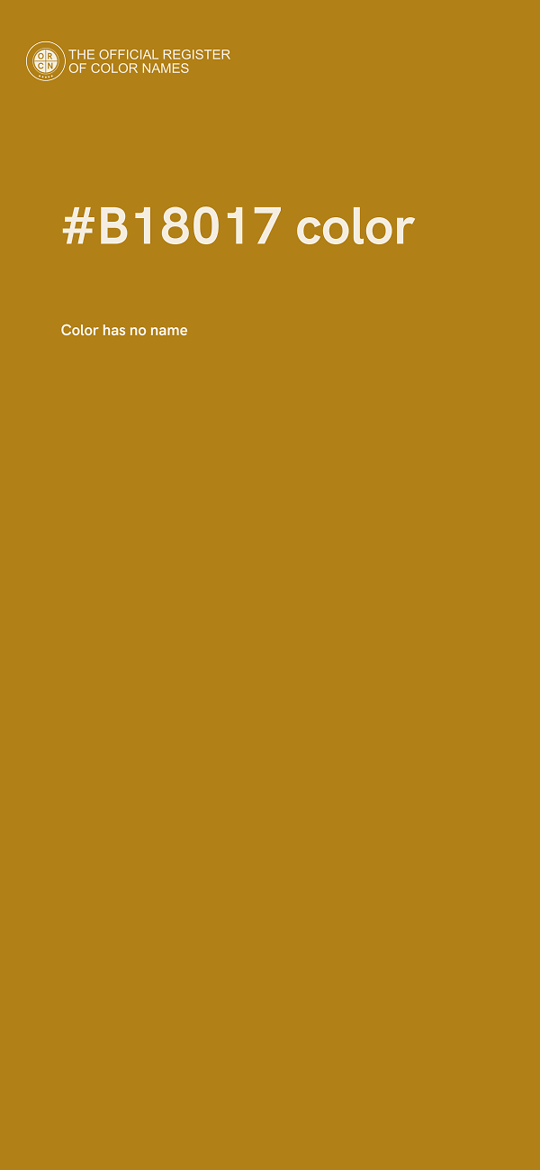 #B18017 color image