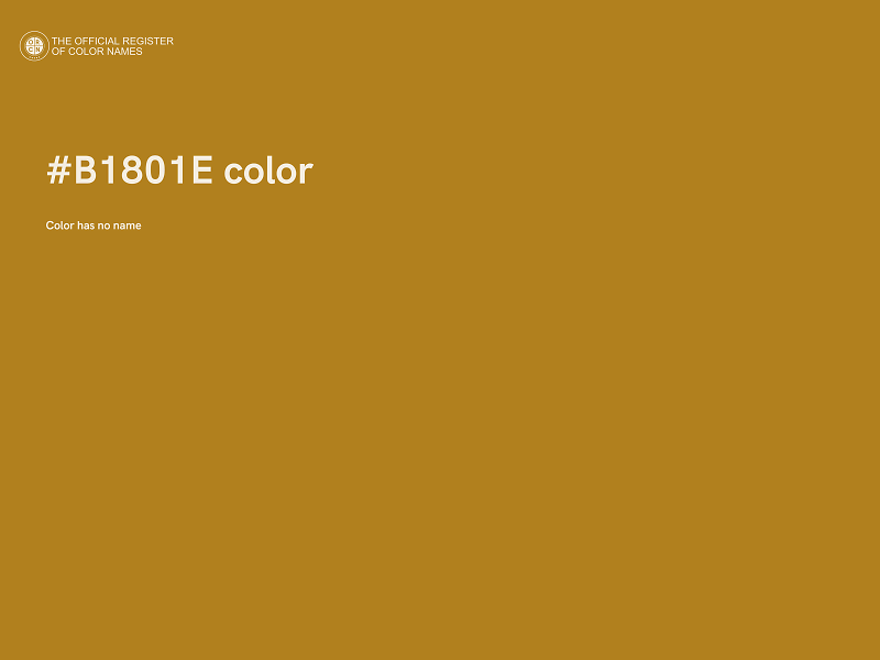 #B1801E color image