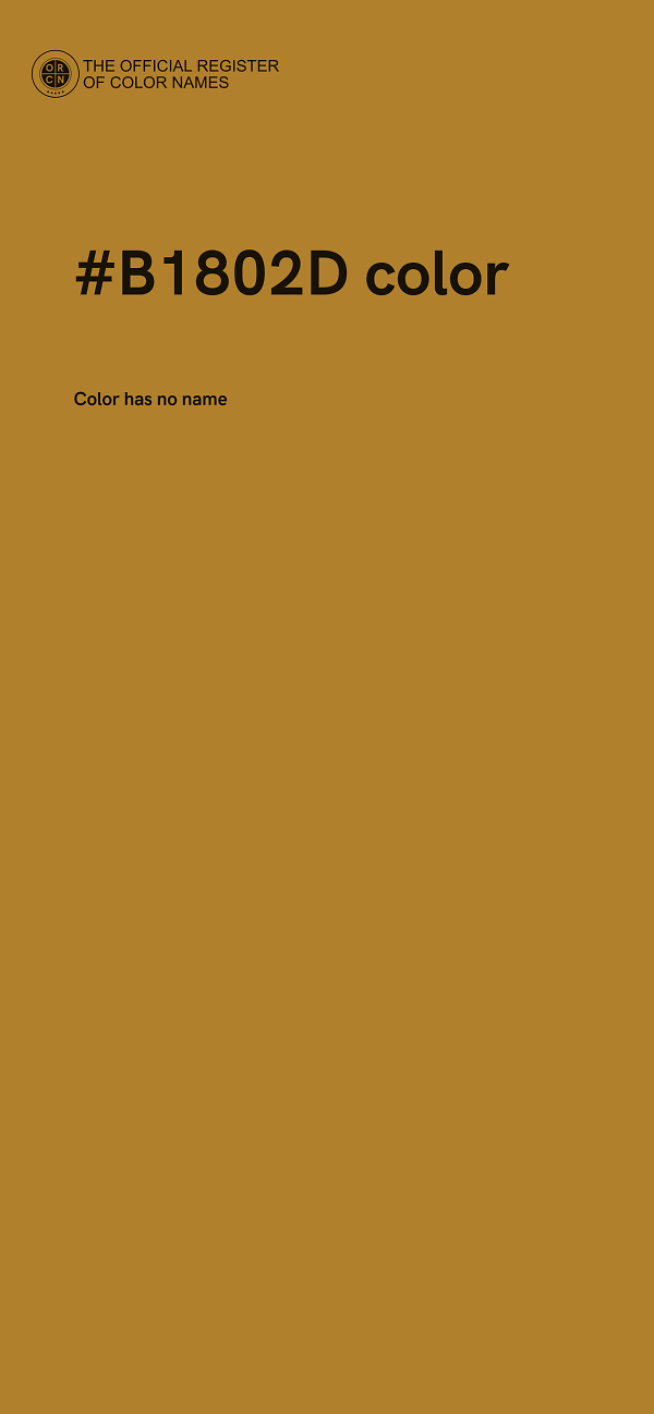 #B1802D color image