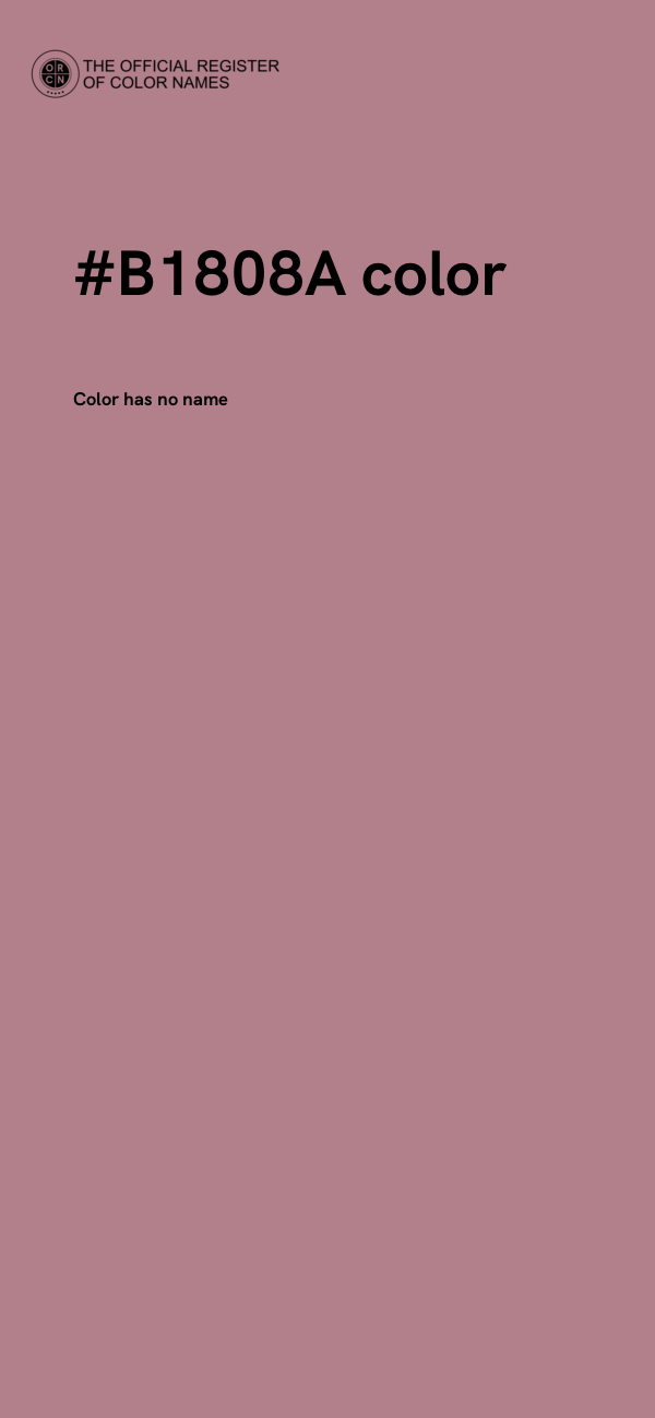 #B1808A color image