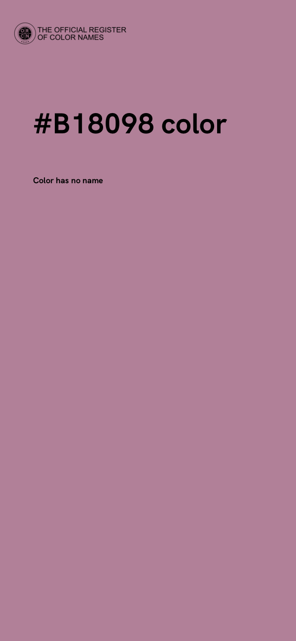 #B18098 color image