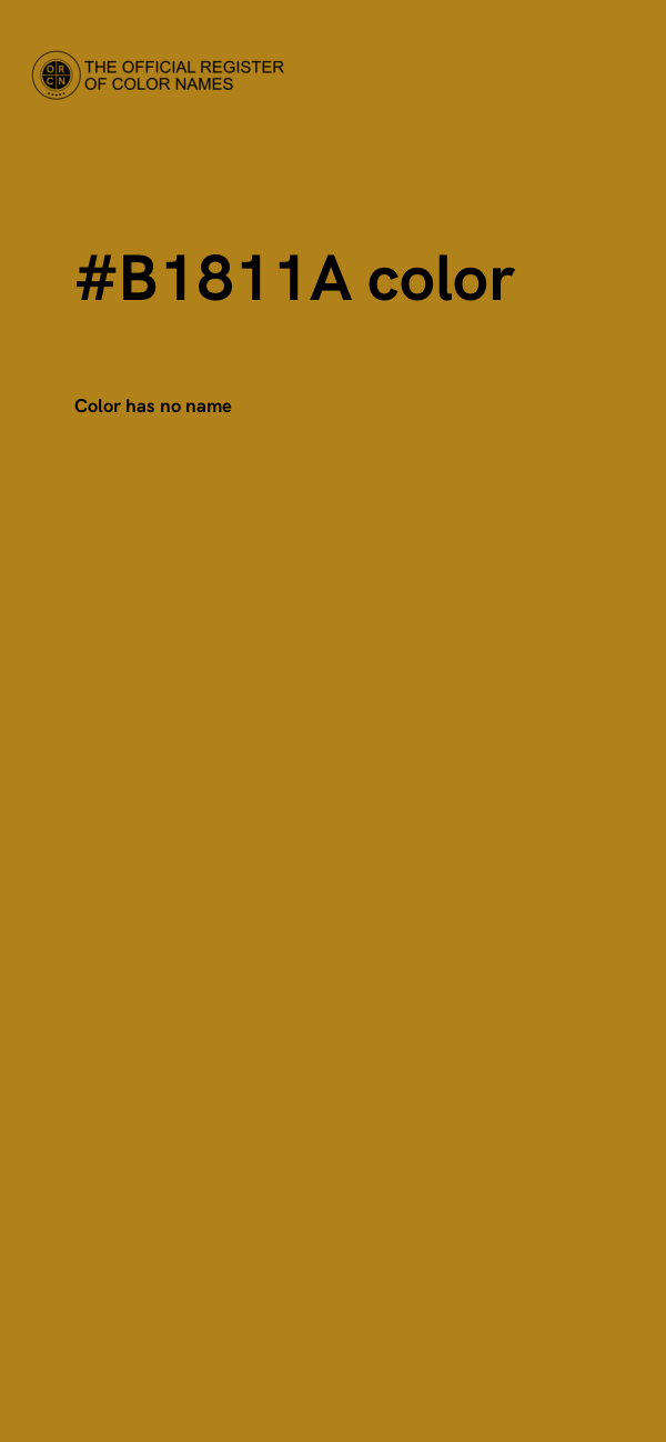 #B1811A color image