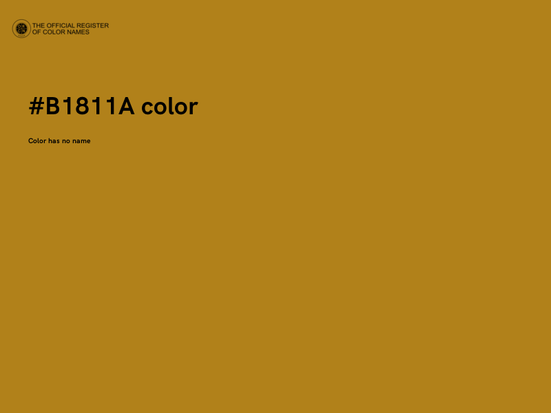 #B1811A color image