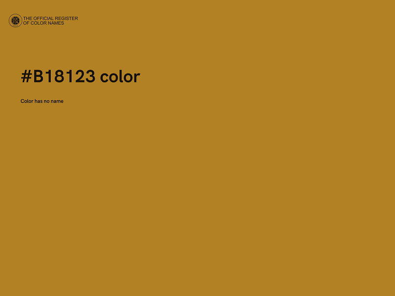 #B18123 color image