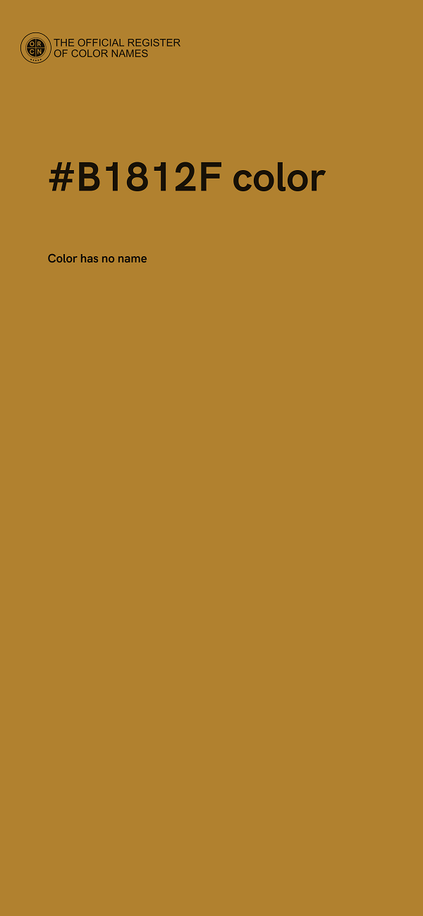 #B1812F color image