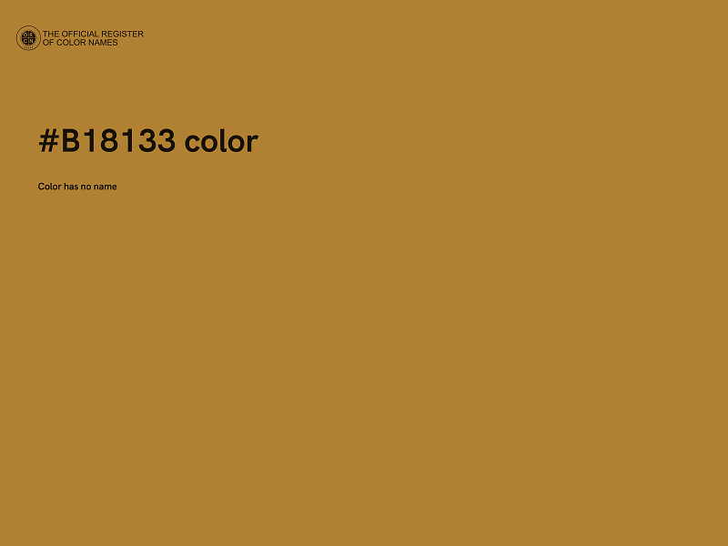 #B18133 color image