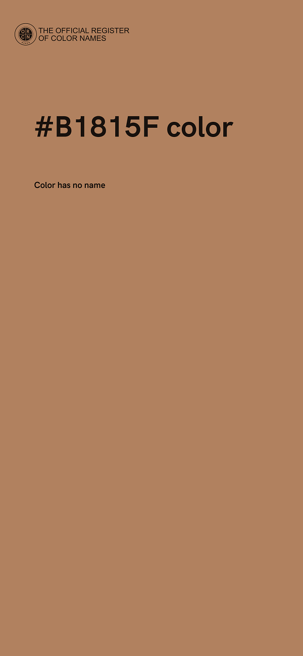 #B1815F color image