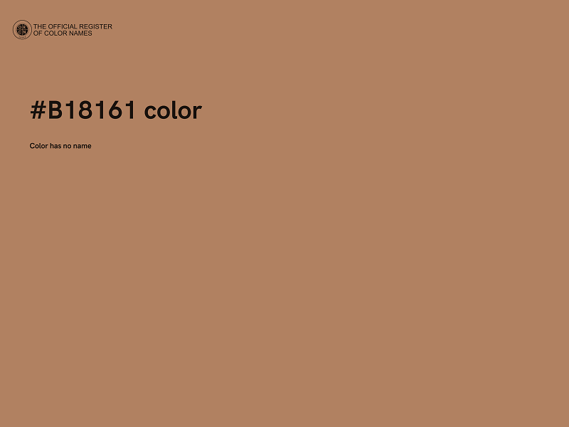 #B18161 color image
