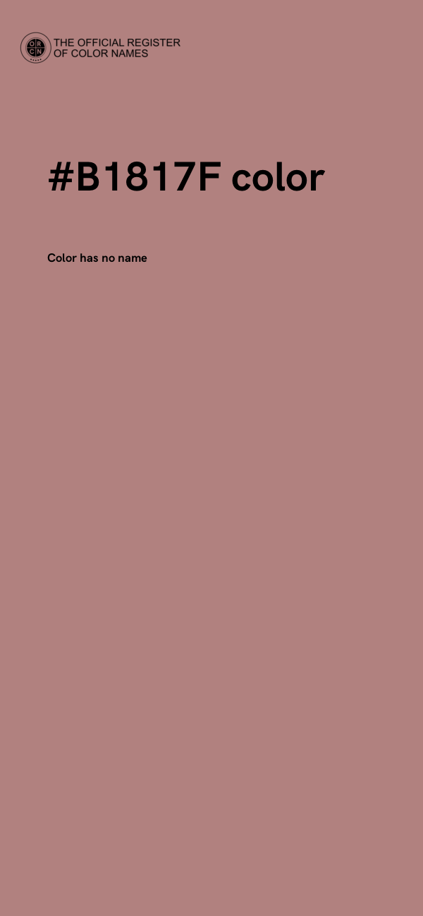 #B1817F color image