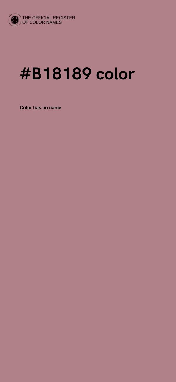 #B18189 color image