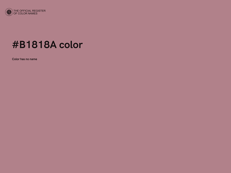 #B1818A color image