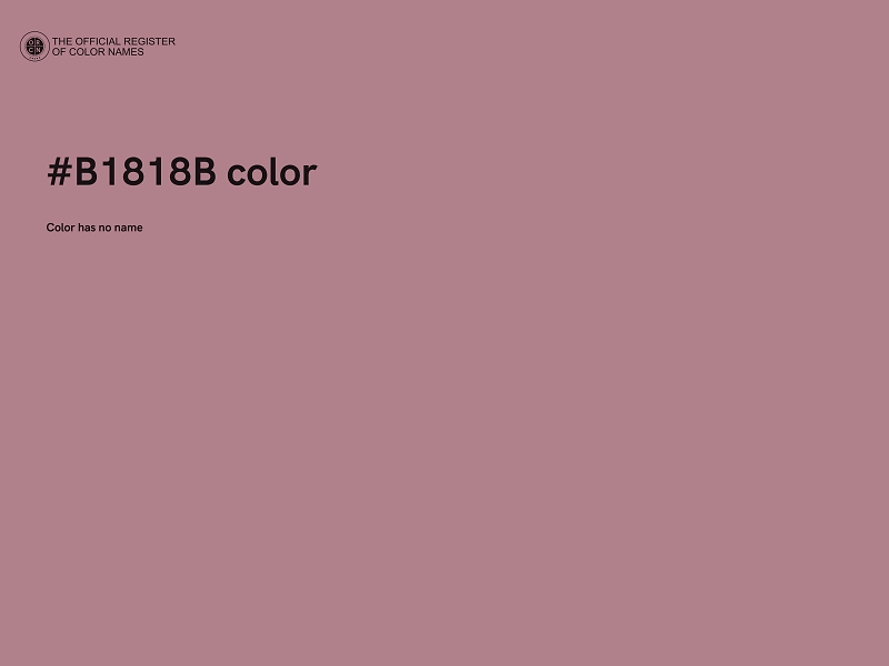 #B1818B color image