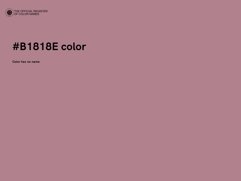 #B1818E color image