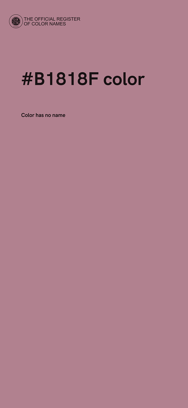 #B1818F color image