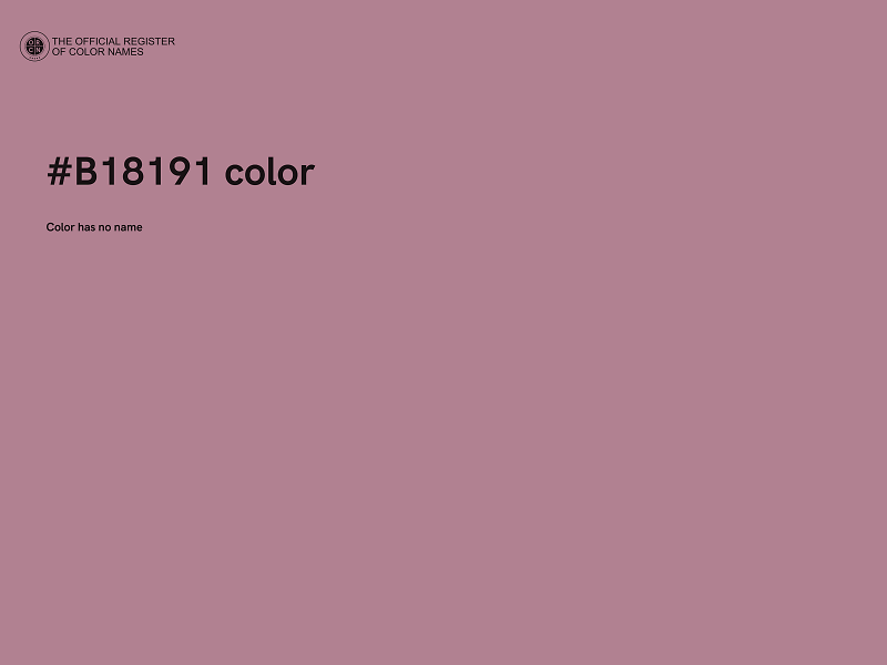 #B18191 color image