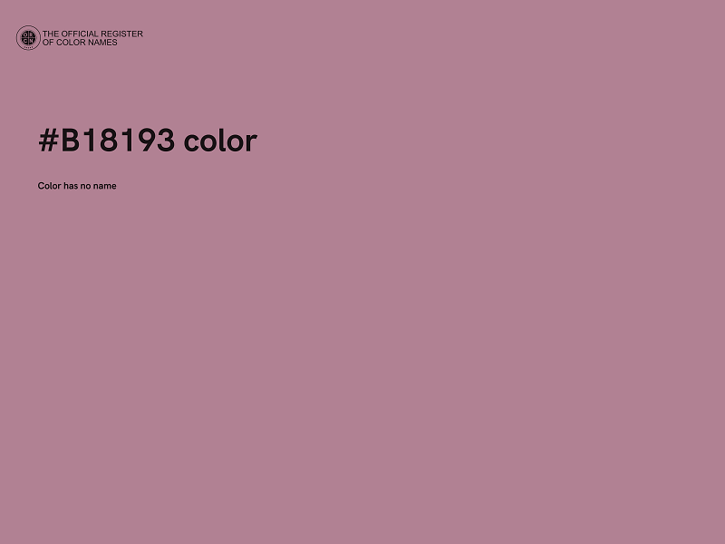 #B18193 color image