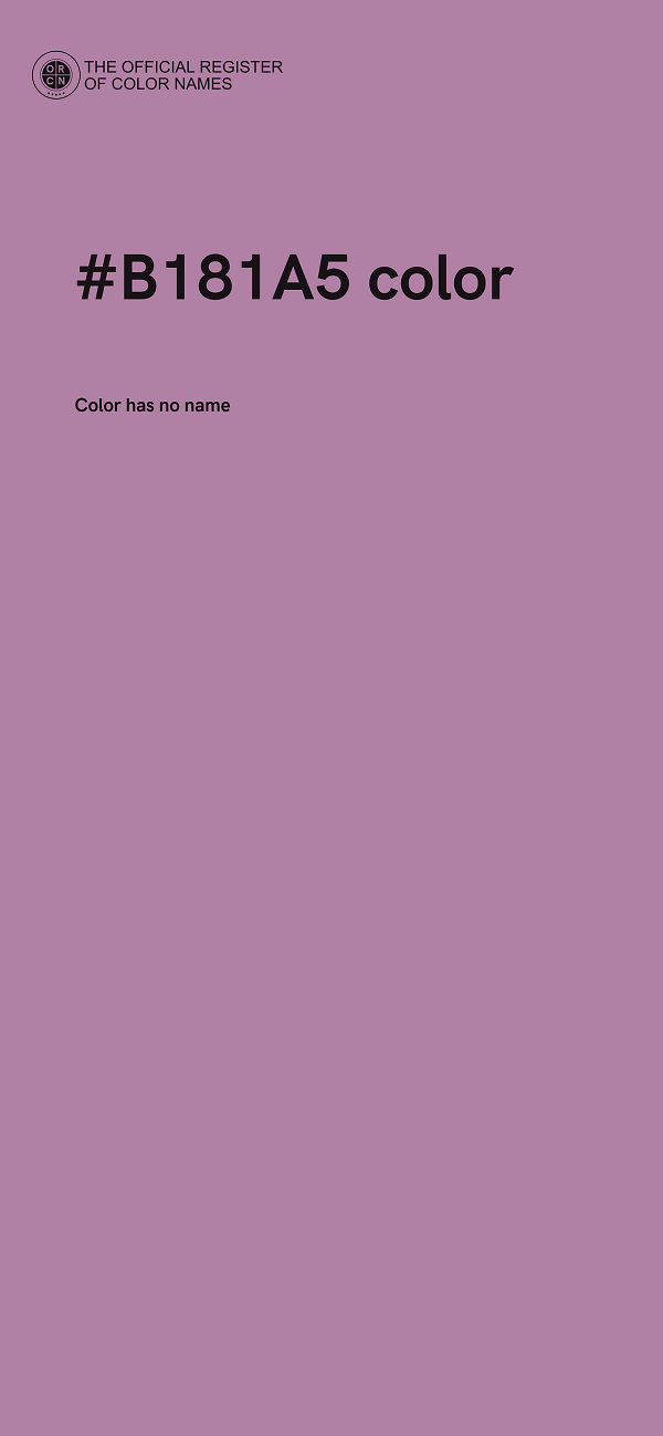 #B181A5 color image