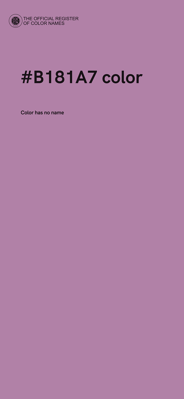#B181A7 color image
