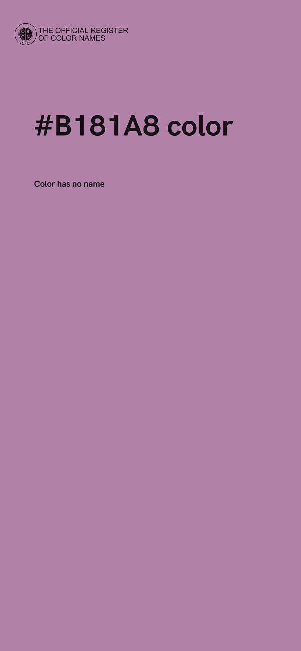 #B181A8 color image