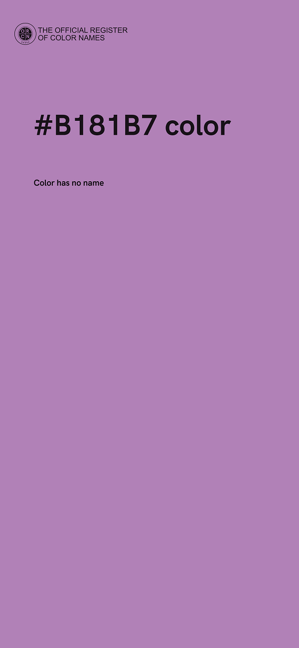 #B181B7 color image