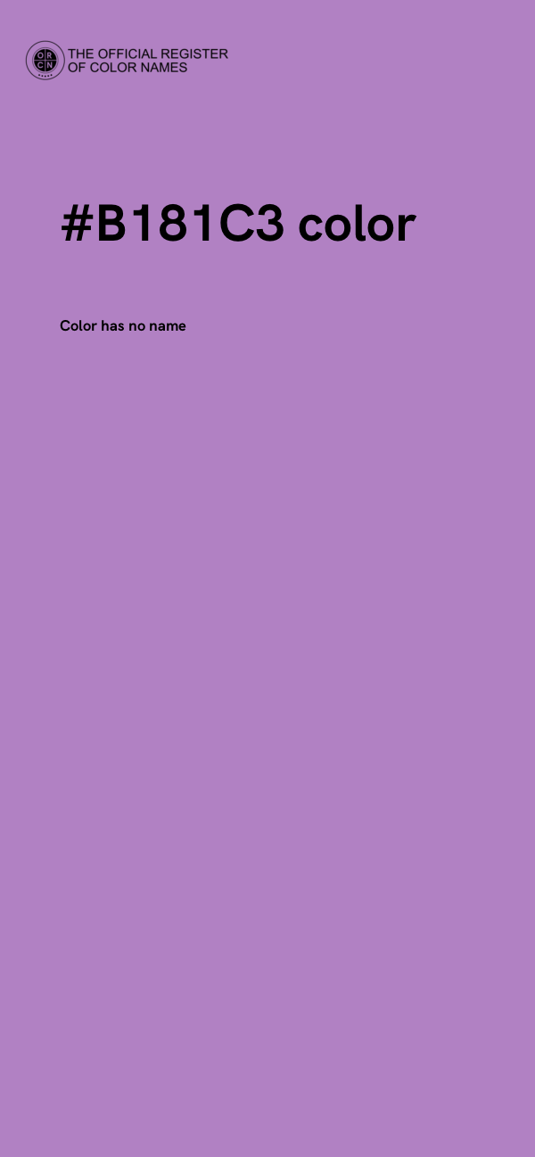 #B181C3 color image