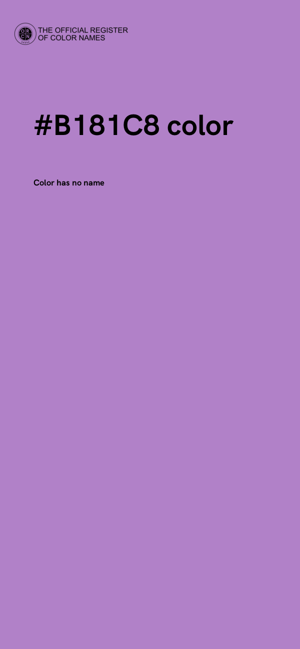 #B181C8 color image