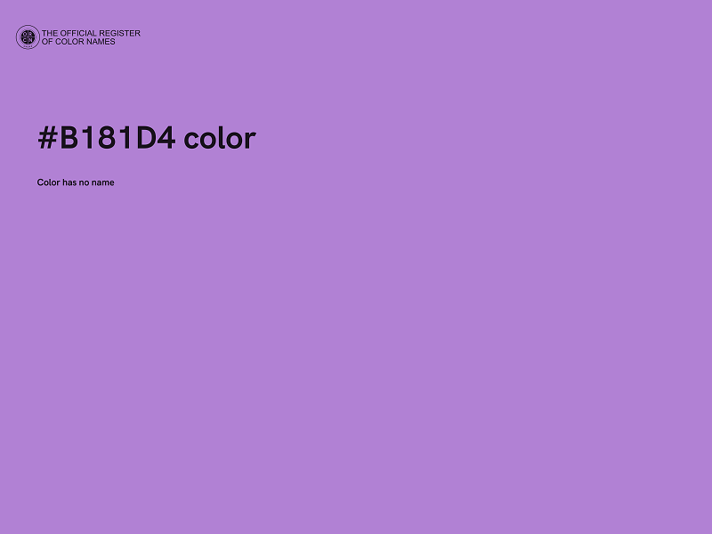 #B181D4 color image