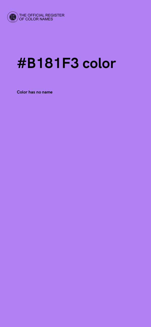 #B181F3 color image