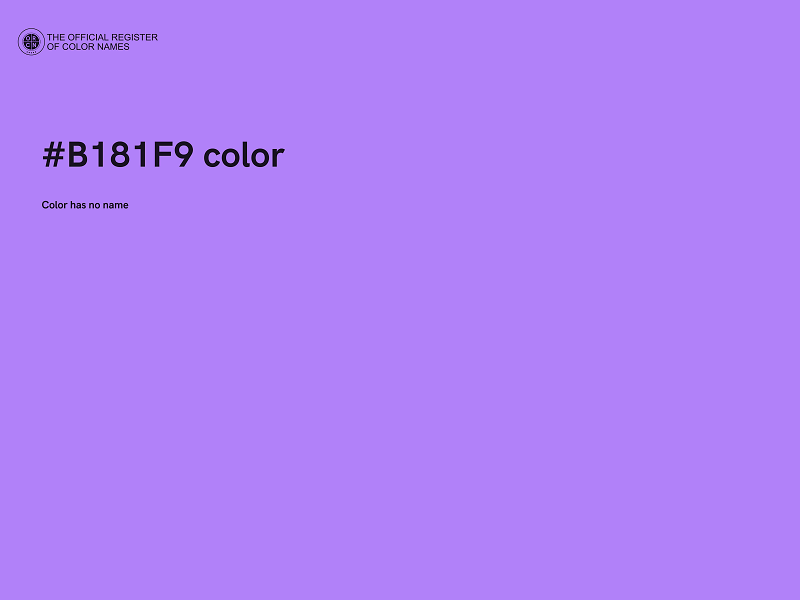 #B181F9 color image