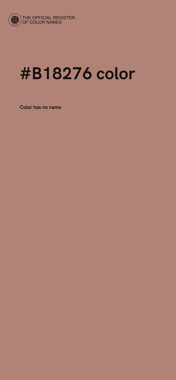 #B18276 color image