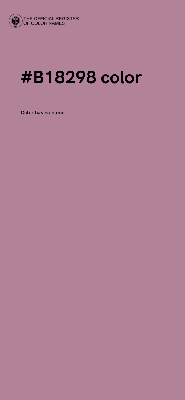 #B18298 color image