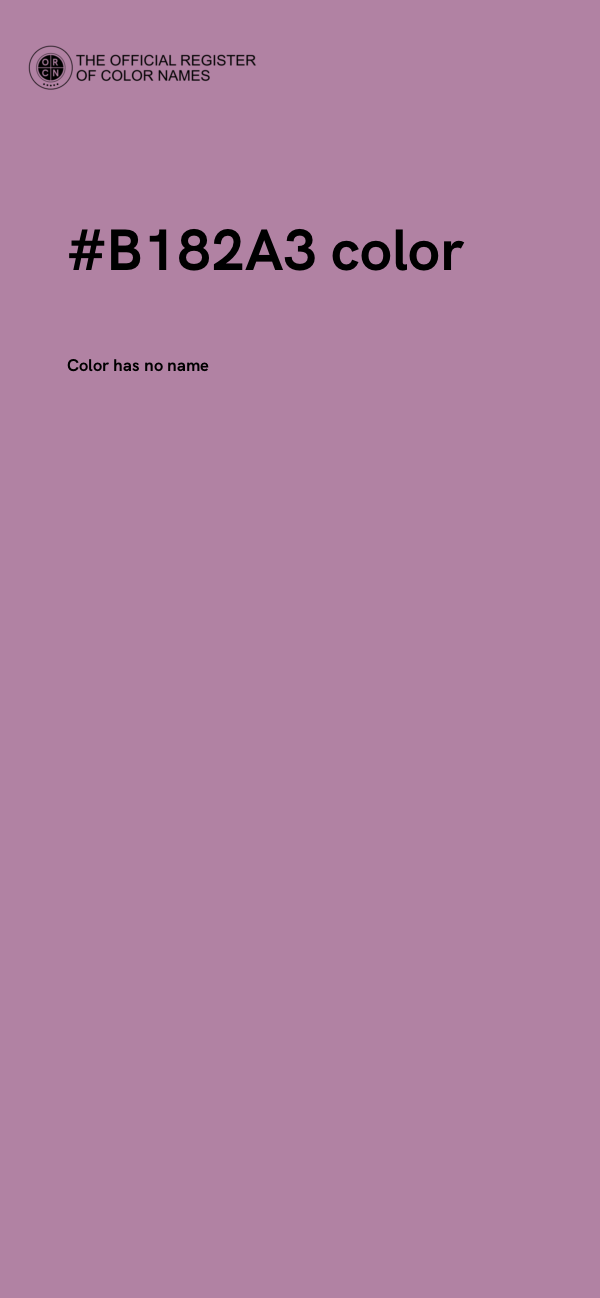 #B182A3 color image