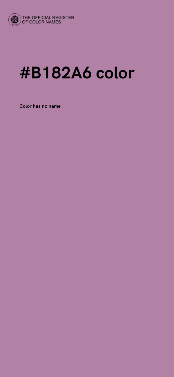 #B182A6 color image