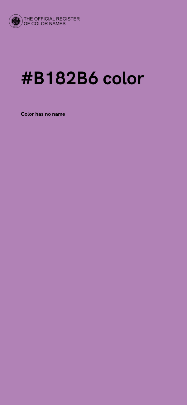 #B182B6 color image
