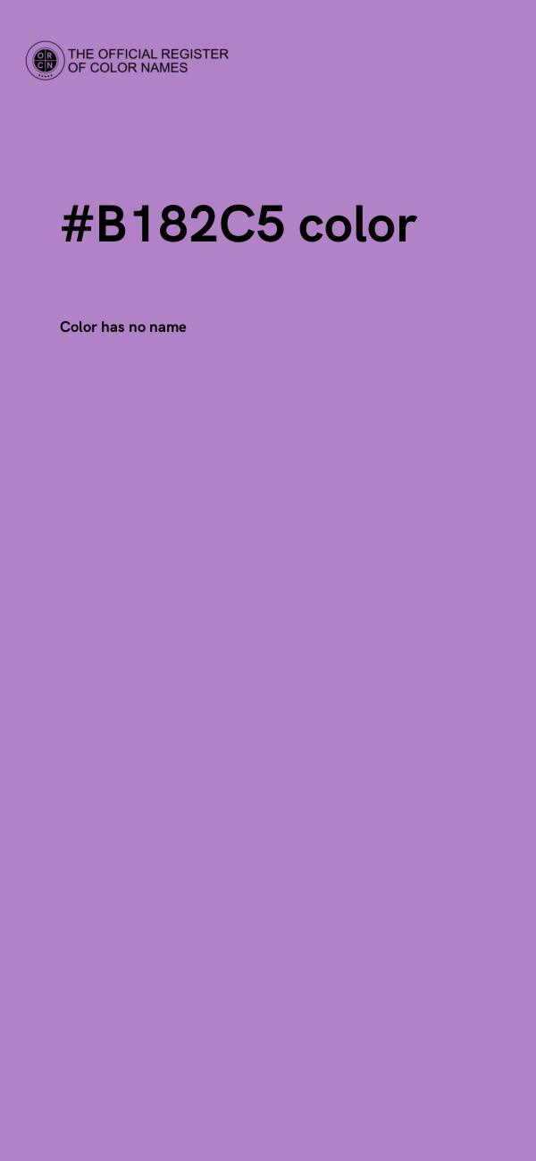 #B182C5 color image