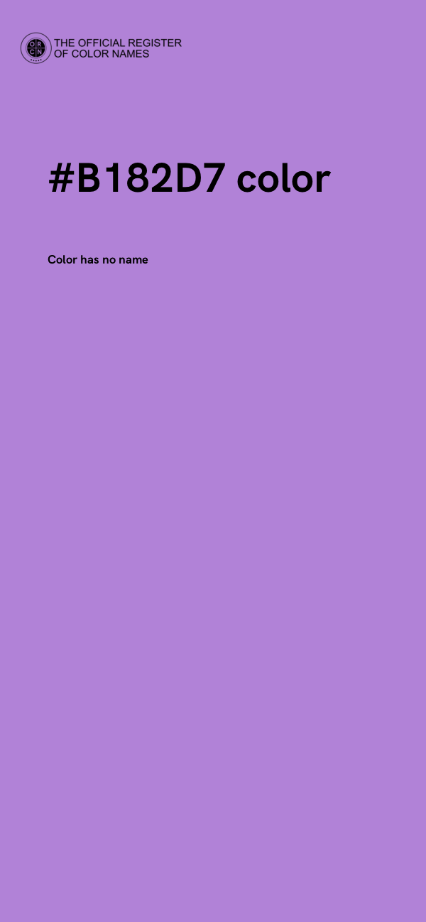 #B182D7 color image