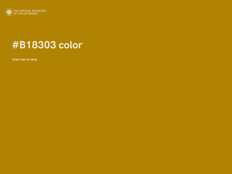 #B18303 color image