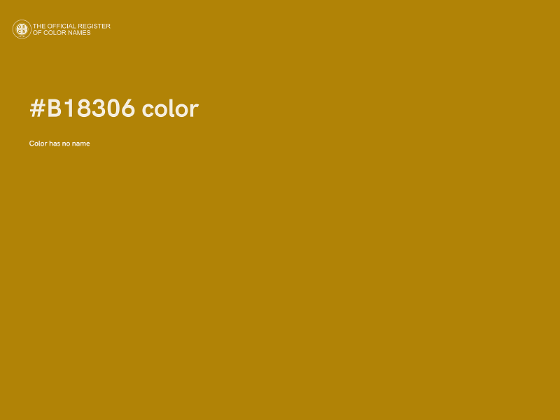 #B18306 color image