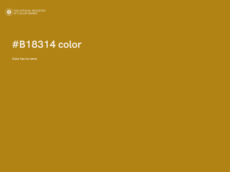 #B18314 color image