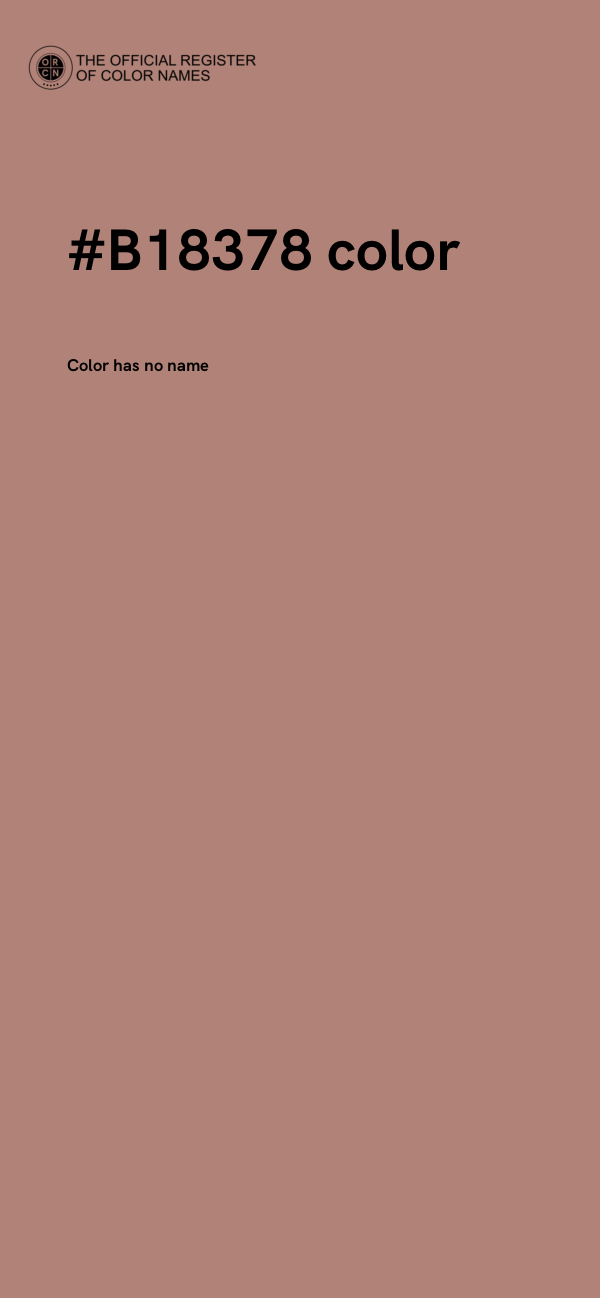 #B18378 color image
